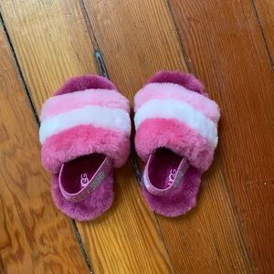 Toddler size 6 Ugg lamb fur slippers